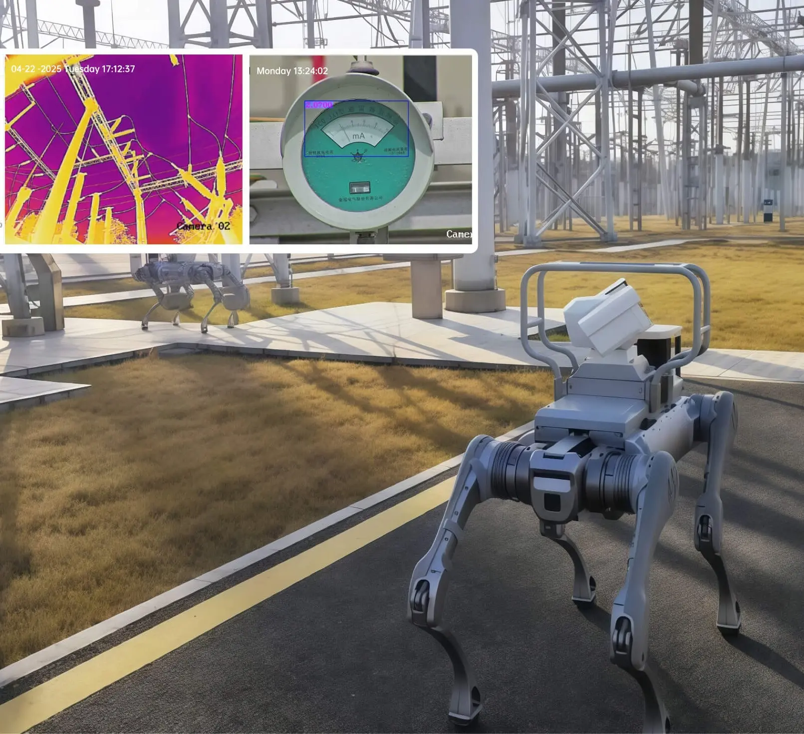 Solution robotique d'inspection d'usine industrielle