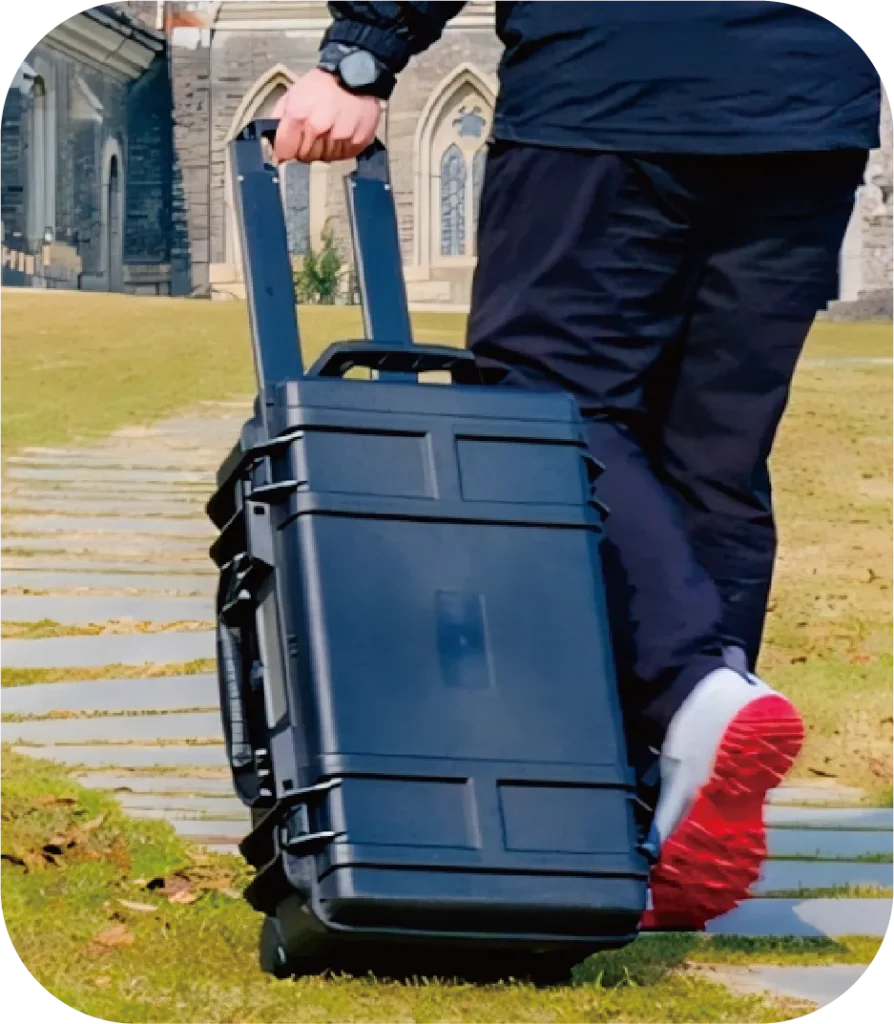 Valise à roulettes de transport du scanner FJD Trion S2
